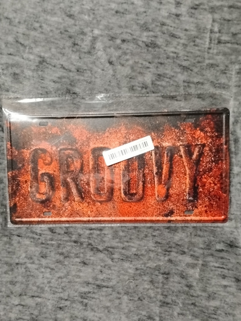 Ash vs Evil Dead "GROOVY" Replica License Plate - Brand New/Sealed